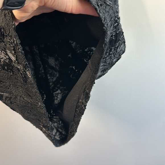 NWT Express Lace V-Neck Puff Sleeve Mini Sheath Dress Size S - Picture 11 of 16